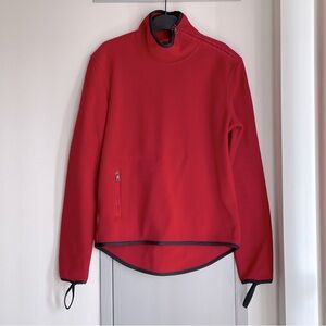 VTG Authentic PRADA Red Fleece Mockneck Pullover